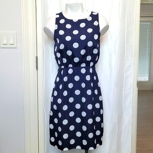 J. Crew Polka Dot Sleeveless Dress